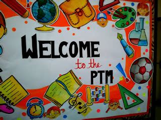 Art ,Craft ideas and bulletin boards for elementary schools: PTM bulletin board