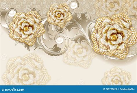 3d Flower with Hd Background Wallpaper Design with Florals for ...