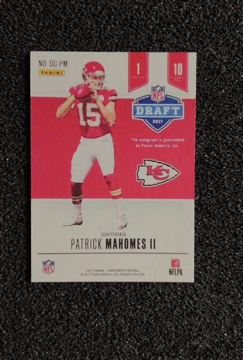 2017 Patrick Mahomes Autograph Rookie Card. Reprint Mint | Etsy