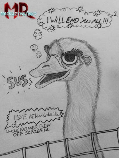 Kevin the Rhea. (Urban Rescue Ranch fanart) by MrCrazyInstinct on ...