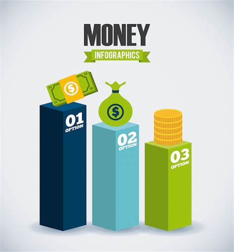 Premium Vector | Money infographics