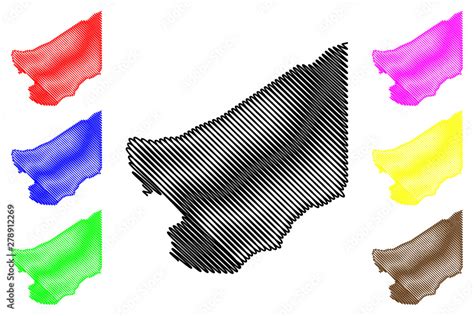 Zinder Region (Regions of Niger, Republic of the Niger) map vector ...