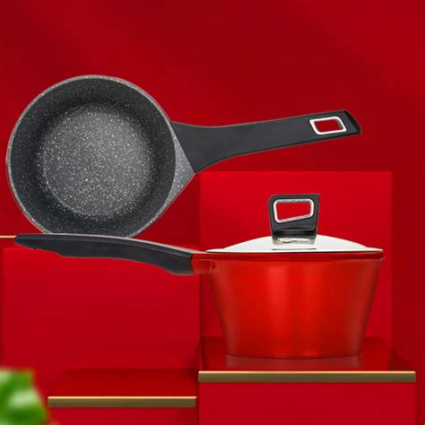 Aluminum Nonstick Covered Saucepan with Lid | Homary UK