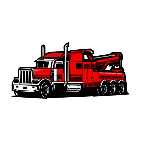 tow truck vector - towing 13702975 Vector Art at Vecteezy