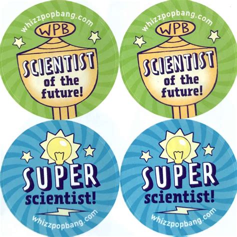 Teacher science stickers