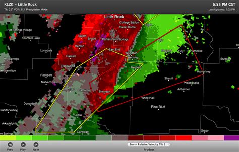 The Weather Centre: Tornado Warning (Radar-Indicated Tornado)-Redfield, Arkansas