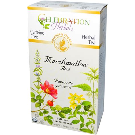 Celebration Herbals, Organic, Herbal Tea, Marshmallow Root, Caffeine Free, Bulk Tea, 1.76 oz (50 ...