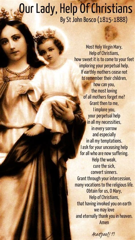 Our Morning Offering – 24 May – Our Lady, Help Of Christians in 2024 | St john bosco, Catholic ...