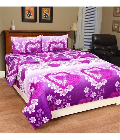 Trendz Home Furnishing Double Poly Cotton 3D Print Bed Sheet - Buy ...