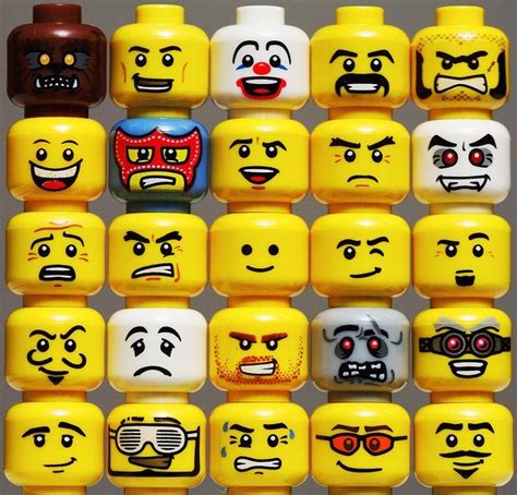 lego people faces - Google Search | Lego faces, Lego figurine, Lego art