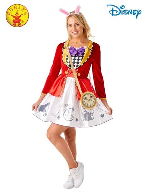 WHITE RABBIT ALICE IN WONDERLAND LADIES COSTUME - Costume Wonderland