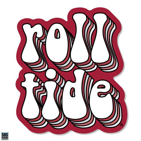 SDS Design Associates 3" Roll Tide Bubble Decal | Palmetto Moon