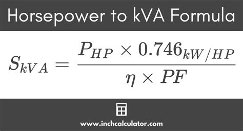 Horsepower to Kilovolt-Amps (kVA) Conversion Calculator