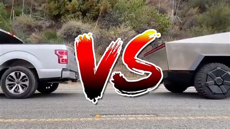 Tesla Cybertruck vs Ford F-150 BATTLE! - YouTube