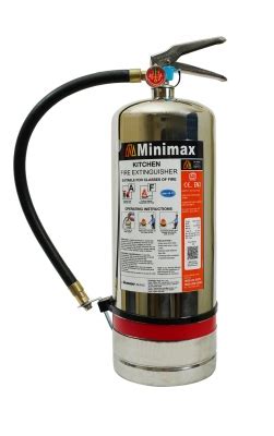 Wet chemical F class stored pressure type fire extinguishers - Minimax India