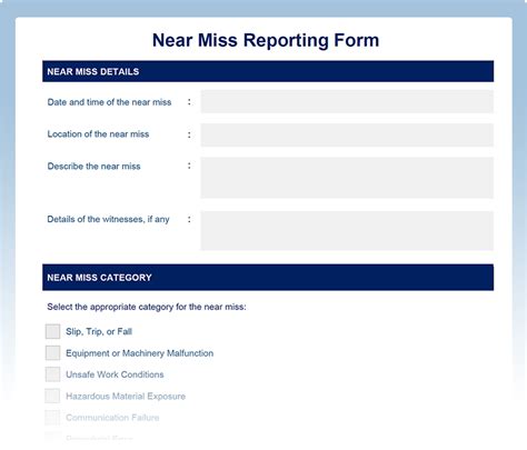 Near Miss Report Template (Free) - Word, PDF, and Excel. Download the Form now.