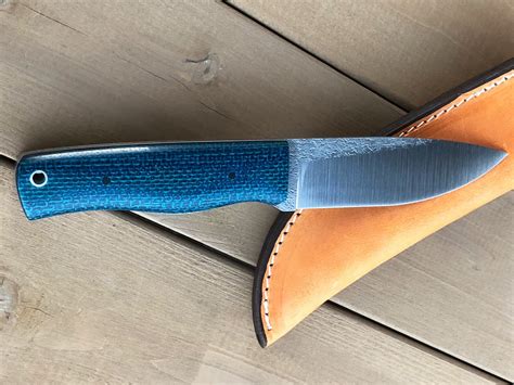 9 Inch Handmade Drop Point Fixed Blade Knife Leather Sheath | Etsy