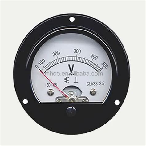 Round Panel Meter Analog Voltmeter So-65 Panel Analog Dc Voltmeter ...