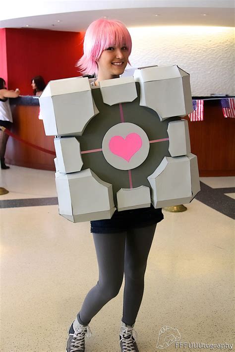 Companion Cube Cosplay by LuckyCat42 on DeviantArt