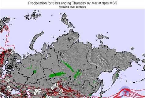 Russia Precipitation for 3 hrs ending Thursday 16 Sep at 9pm MSK