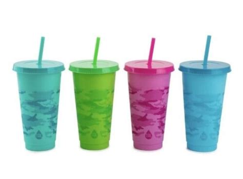 New TAL Color-Changing Tumbler & Straw Set 24oz - 4 Pack. free shipping ...