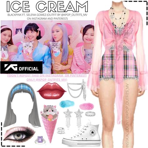 BLACKPINK FT. SELENA GOMEZ- ICE CREAM MV _INSPIRED OUTFIT 2 (@KPOP ...