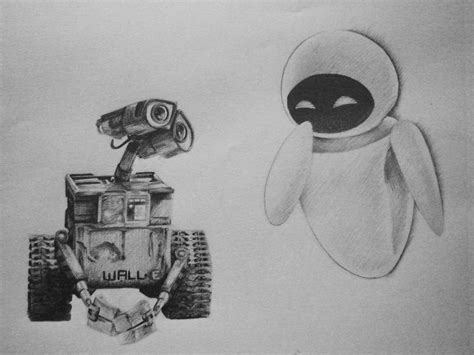 Wall-E and Eve by hglucky13 on DeviantArt