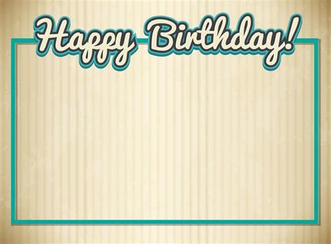 Blank Birthday Card Template 519648 - Download Free intended for Free Blank Greeting ...