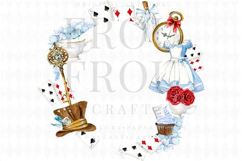 Alice in Wonderland Clipart Alice Clip Art Watercolor Alice - Etsy