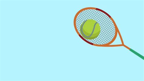 Racket and Tennis Ball Animation Stock Footage Video (100% Royalty-free ...