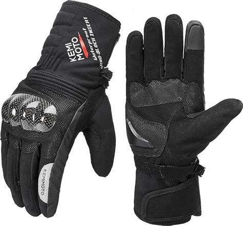 kemimoto winter motorcycle gloves L BLACK, Gloves - Amazon Canada