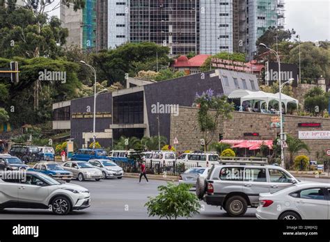 ADDIS ABABA, ETHIOPIA - APRIL 4, 2019: Red Terror Martyrs Memorial Museum in Addis Ababa ...