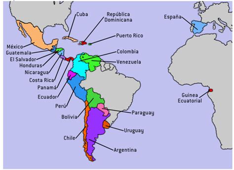 Spanish Speaking Countries IXL 1 Diagram | Quizlet