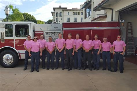 Santa Barbara Firefighters Don Pink for Breast Cancer Awareness Month ...