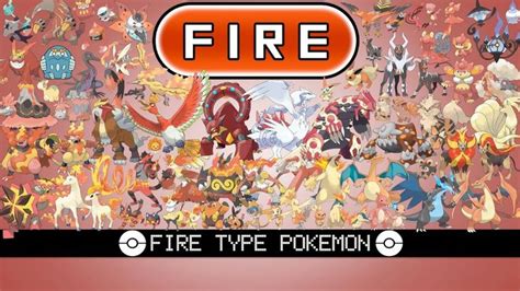 All Fire Type Pokémon | Fire type pokémon, Type pokemon, Fire pokemon