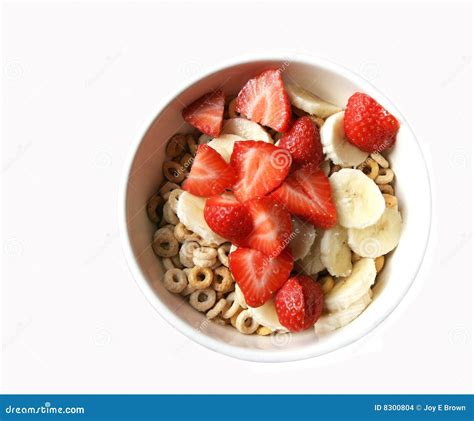 Bowl of cereal with fruit stock photo. Image of nutrition - 8300804