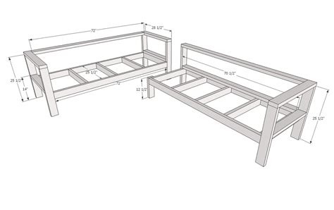 Ana White | One Arm Outdoor Sectional Piece - DIY Projects