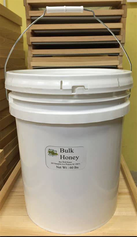 Bulk Raw Honey - 5 Gallon Food Grade Bucket - Bee Well Honey Farm