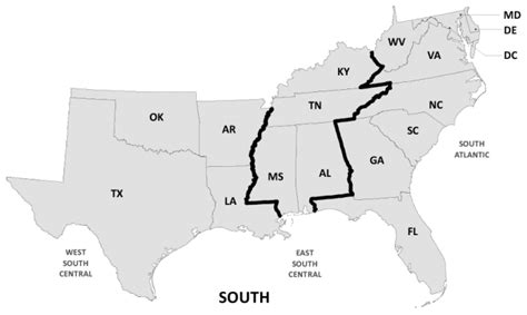 US Regions Map - GIS Geography