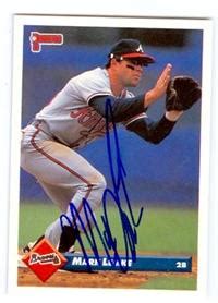 Mark Lemke autographed baseball card (Atlanta Braves) 1993 Donruss #316