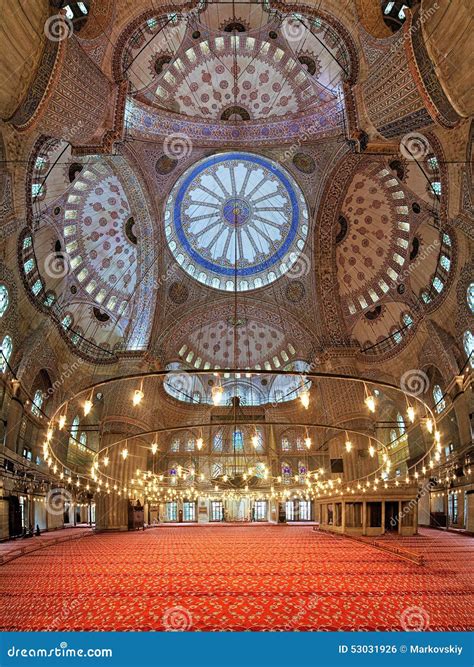 Interior of the Sultan Ahmed Mosque in Istanbul, Turkey Editorial Photo - Image of mosque ...