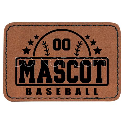 Baseball Top Custom Mascot Patch – The Knotty Mama