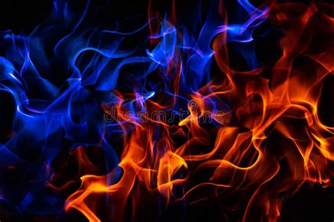 Blue Fire Background