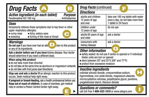 Learn to read the “Drug Facts” label on OTC medicines