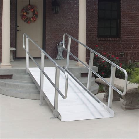 7’ Non-Folding Ramp – Grooved Aluminum – No Handrails, 7’L x 36”W – DOC Development, Inc. Portfolio