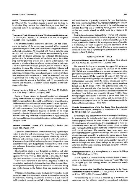 (PDF) Transrectal pelvic abscess drainage with sonographic guidance: J.L. Nosher, G.S. Needell ...