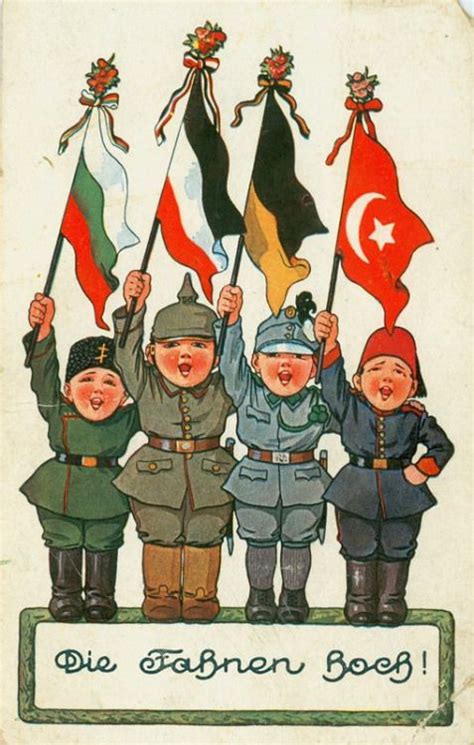 Central Powers, WWI: "Raise the Flag!", 1915. Bulgaria, Austria ...