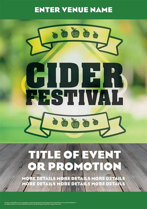 Cider Festival Green Flyer | Promote Your Pub