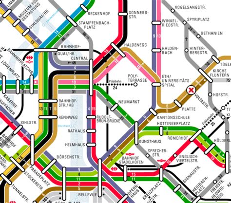 Zurich tram-map - Greater Auckland