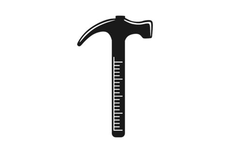 Hammer and Ruler Logo Design Graphic by WANGS · Creative Fabrica